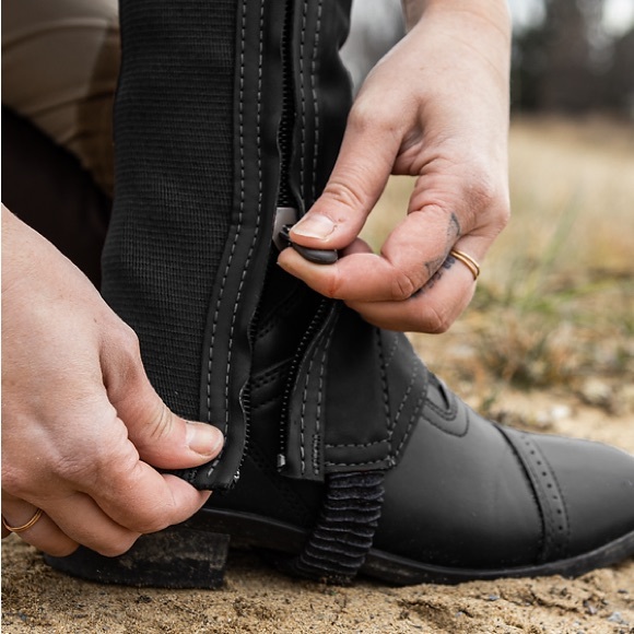 NWT* ProChaps The Fit half chaps black 18” length, XL Calf (see size chart) - Picture 7 of 16